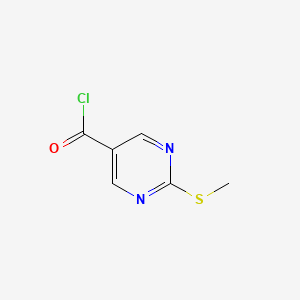 molecular formula C6H5ClN2OS B3212377 5-Pyrimidinecarbonyl chloride, 2-(methylthio)- CAS No. 110099-95-1