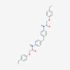 molecular formula C33H34N2O4 B321238 2-(4-ethylphenoxy)-N-[4-(4-{[(4-ethylphenoxy)acetyl]amino}benzyl)phenyl]acetamide 