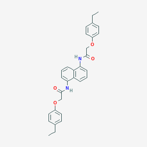 molecular formula C30H30N2O4 B321240 2-(4-ethylphenoxy)-N-(5-{[(4-ethylphenoxy)acetyl]amino}-1-naphthyl)acetamide 