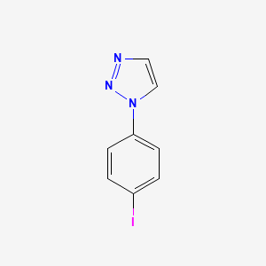 molecular formula C8H6IN3 B3212418 1-(4-碘苯基)-1H-1,2,3-三唑 CAS No. 1101173-99-2