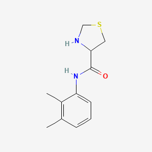 molecular formula C12H16N2OS B3212432 N-(2,3-dimethylphenyl)-1,3-thiazolidine-4-carboxamide CAS No. 1101181-60-5