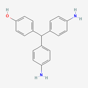 molecular formula C19H18N2O B3212454 4-[Bis(4-aminophenyl)methyl]phenol CAS No. 110146-05-9