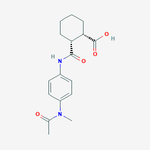 (1S,2R)-2-[[4-[acetyl(methyl)amino]phenyl]carbamoyl]cyclohexane-1-carboxylic acid