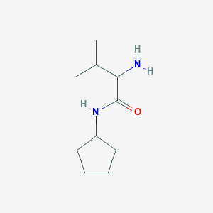molecular formula C10H20N2O B3212521 2-amino-N-cyclopentyl-3-methylbutanamide CAS No. 1103225-85-9