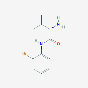 molecular formula C11H15BrN2O B3212528 (S)-2-Amino-N-(2-bromo-phenyl)-3-methyl-butyramide CAS No. 1103353-51-0