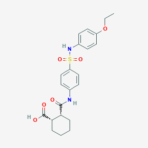 2-({4-[(4-Ethoxyanilino)sulfonyl]anilino}carbonyl)cyclohexanecarboxylic acid