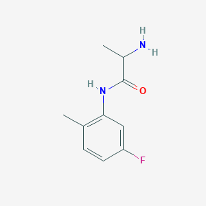molecular formula C10H13FN2O B3212560 2-Amino-N-(5-fluoro-2-methylphenyl)propanamide CAS No. 1103946-71-9