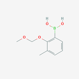molecular formula C9H13BO4 B3212570 2-(Methoxymethoxy)-3-methylphenylboronic acid CAS No. 1104195-73-4