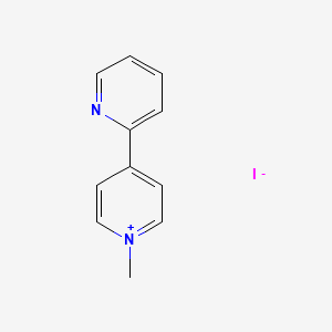molecular formula C11H11IN2 B3212589 4-(2'-Pyridyl)-1-methylpyridinium iodide CAS No. 110462-45-8