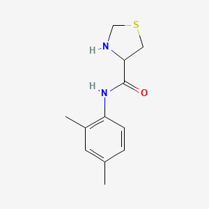 molecular formula C12H16N2OS B3212600 N-(2,4-dimethylphenyl)-1,3-thiazolidine-4-carboxamide CAS No. 1104793-76-1