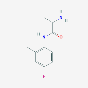 molecular formula C10H13FN2O B3212618 2-Amino-N-(4-fluoro-2-methylphenyl)propanamide CAS No. 1104919-88-1