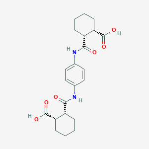 (1S,2R)-2-[[4-[[(1R,2S)-2-carboxycyclohexanecarbonyl]amino]phenyl]carbamoyl]cyclohexane-1-carboxylic acid