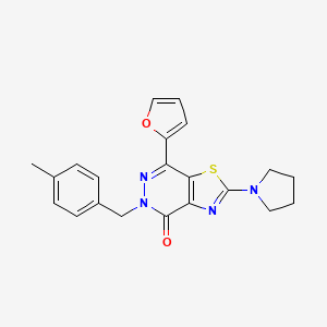 7-(furan-2-yl)-5-(4-methylbenzyl)-2-(pyrrolidin-1-yl)thiazolo[4,5-d]pyridazin-4(5H)-one