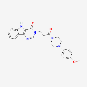 3-(3-(4-(4-methoxyphenyl)piperazin-1-yl)-3-oxopropyl)-3H-pyrimido[5,4-b]indol-4(5H)-one