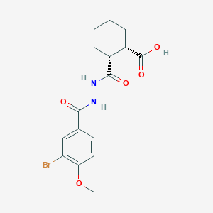 (1S,2R)-2-[[(3-bromo-4-methoxybenzoyl)amino]carbamoyl]cyclohexane-1-carboxylic acid