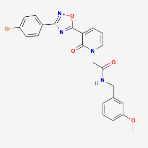 2-[3-[3-(4-bromophenyl)-1,2,4-oxadiazol-5-yl]-2-oxopyridin-1(2H)-yl]-N-(3-methoxybenzyl)acetamide