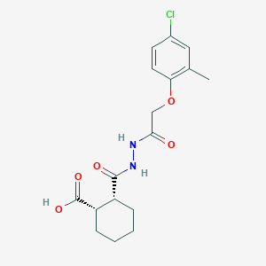 molecular formula C17H21ClN2O5 B321282 2-({2-[(4-Chloro-2-methylphenoxy)acetyl]hydrazino}carbonyl)cyclohexanecarboxylic acid 