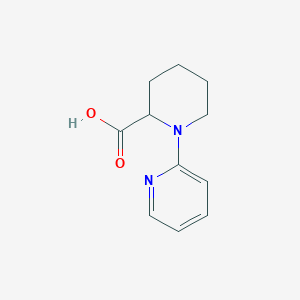 molecular formula C11H14N2O2 B3212863 1-(Pyridin-2-yl)piperidine-2-carboxylic acid CAS No. 1105521-60-5