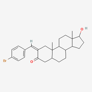 (Z)-2-(4-bromobenzylidene)-17-hydroxy-10,13-dimethyltetradecahydro-1H-cyclopenta[a]phenanthren-3(2H)-one