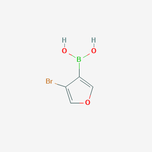 molecular formula C4H4BBrO3 B3212901 (4-溴呋喃-3-基)硼酸 CAS No. 1106677-21-7