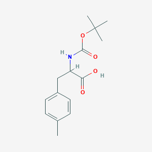 molecular formula C15H21NO4 B3212946 3-(4-methylphenyl)-2-[(2-methylpropan-2-yl)oxycarbonylamino]propanoic Acid CAS No. 110762-12-4