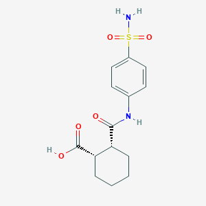 (1S,2R)-2-[(4-sulfamoylphenyl)carbamoyl]cyclohexane-1-carboxylic acid