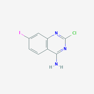 4-Quinazolinamine, 2-chloro-7-iodo-