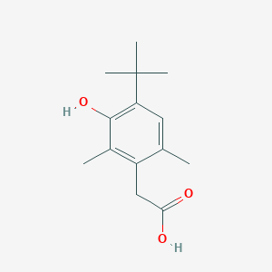 molecular formula C14H20O3 B032130 2-(4-叔丁基-3-羟基-2,6-二甲基苯基)乙酸 CAS No. 55699-12-2