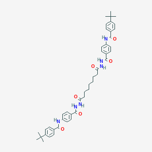 4-tert-butyl-N-[4-({2-[9-(2-{4-[(4-tert-butylbenzoyl)amino]benzoyl}hydrazino)-9-oxononanoyl]hydrazino}carbonyl)phenyl]benzamide