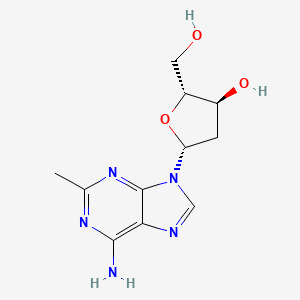 molecular formula C11H15N5O3 B3213012 Adenosine, 2'-deoxy-2-methyl- CAS No. 110952-90-4