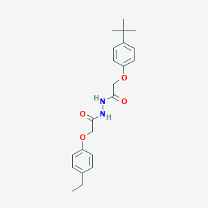 molecular formula C22H28N2O4 B321305 2-(4-tert-butylphenoxy)-N'-[(4-ethylphenoxy)acetyl]acetohydrazide 