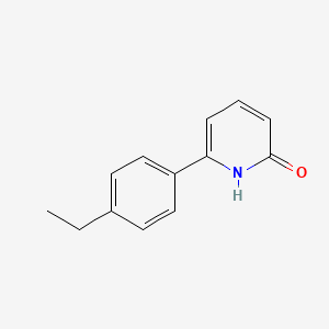 molecular formula C13H13NO B3213100 2-Hydroxy-6-(4-ethylphenyl)pyridine CAS No. 1111114-74-9