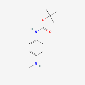 molecular formula C13H20N2O2 B3213113 tert-Butyl (4-(ethylamino)phenyl)carbamate CAS No. 1111628-40-0