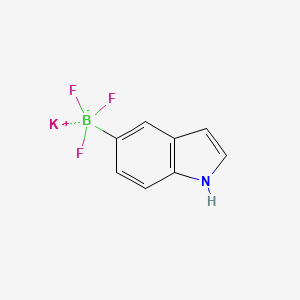 molecular formula C8H6BF3KN B3213134 Potassium indole-5-yltrifluoroborate CAS No. 1111733-03-9