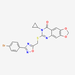 molecular formula C21H15BrN4O4S B3213137 2-[2-ethyl-6-(4-fluorobenzyl)-5,7-dioxo-2,5,6,7-tetrahydro-4H-pyrazolo[4,3-d]pyrimidin-4-yl]-N-(3-methoxybenzyl)acetamide CAS No. 1111994-54-7