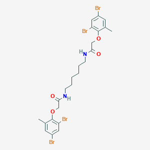 2-(2,4-dibromo-6-methylphenoxy)-N-(6-{[(2,4-dibromo-6-methylphenoxy)acetyl]amino}hexyl)acetamide