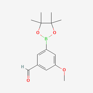 3-Methoxy-5-(4,4,5,5-tetramethyl-1,3,2-dioxaborolan-2-yl)benzaldehyde