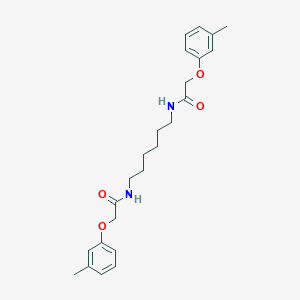molecular formula C24H32N2O4 B321319 2-(3-methylphenoxy)-N-(6-{[(3-methylphenoxy)acetyl]amino}hexyl)acetamide 