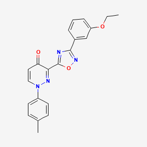 3-(3-(3-ethoxyphenyl)-1,2,4-oxadiazol-5-yl)-1-(p-tolyl)pyridazin-4(1H)-one