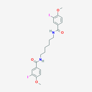 3-iodo-N-{6-[(3-iodo-4-methoxybenzoyl)amino]hexyl}-4-methoxybenzamide