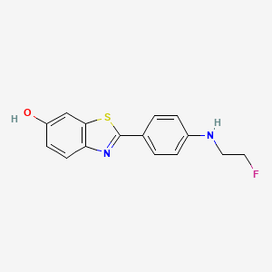 molecular formula C15H13FN2OS B3213213 2-(4-((2-Fluoroethyl)amino)phenyl)benzo[d]thiazol-6-ol CAS No. 1113014-53-1