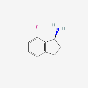 molecular formula C9H10FN B3213218 (1s)-7-Fluoroindanylamine CAS No. 1113025-33-4