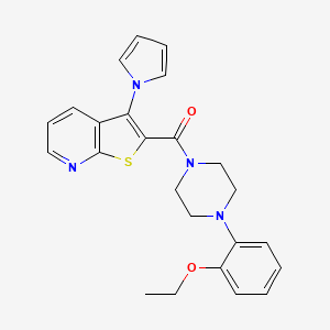 (3-(1H-pyrrol-1-yl)thieno[2,3-b]pyridin-2-yl)(4-(2-ethoxyphenyl)piperazin-1-yl)methanone