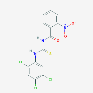 2-nitro-N-[(2,4,5-trichlorophenyl)carbamothioyl]benzamide