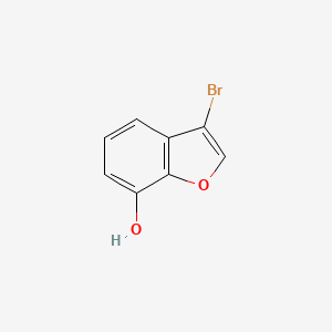 molecular formula C8H5BrO2 B3213241 7-Benzofuranol, 3-bromo- CAS No. 111454-63-8