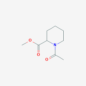 molecular formula C9H15NO3 B3213254 1-Acetyl-piperidine-2-carboxylic acid methyl ester CAS No. 111479-14-2