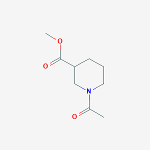 molecular formula C9H15NO3 B3213259 1-Acetyl-piperidine-3-carboxylic acid methyl ester CAS No. 111479-16-4