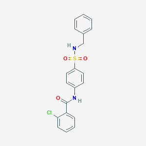 N-[4-(benzylsulfamoyl)phenyl]-2-chlorobenzamide