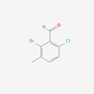 molecular formula C8H6BrClO B3213260 2-Bromo-6-chloro-3-methylbenzaldehyde CAS No. 1114809-00-5