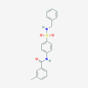 N-[4-(benzylsulfamoyl)phenyl]-3-methylbenzamide